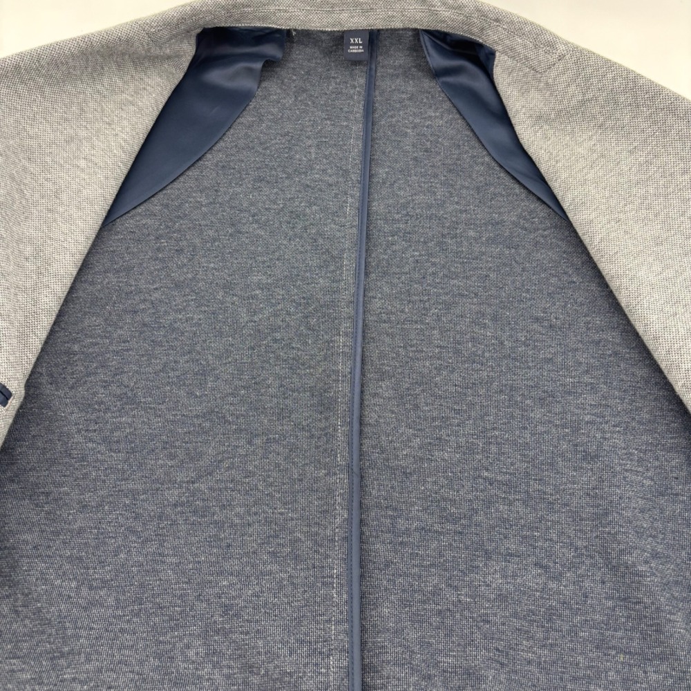Jos. A. Bank Sport Coat‎ Mens XXL Grey Tailored Fit Cotton Blazer Unstructured - Picture 5 of 10